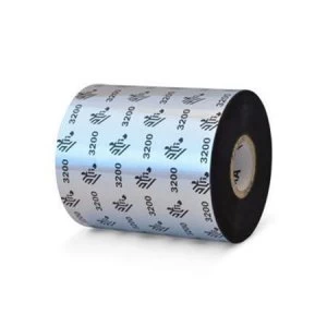 Image of Zebra 03200BK08330 Original Wax/Resin Printer Ribbon 3200 (83mm x 300m)