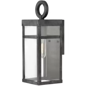 Image of Elstead Quintessentiale - Quintiesse Hinkley Porter Outdoor Wall Lantern Aged Zinc, IP44