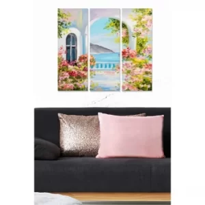 Image of MDF432393643 Multicolor Decorative MDF Painting (3 Pieces)