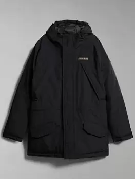 Image of Napapijri Epoch Parka Jacket - Black, Size XL, Men