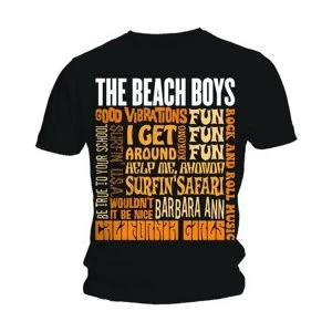 Image of The Beach Boys - Best of SS Unisex Small T-Shirt - Black