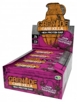 Image of Grenade Dark Raspberry Chocolate Carb Killa Bars x12