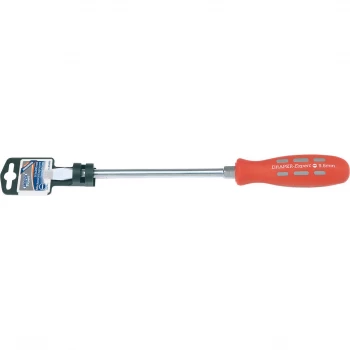 Image of Draper Expert Mechanics Soft Grip Flared Slotted Screwdriver 9.5mm 200mm