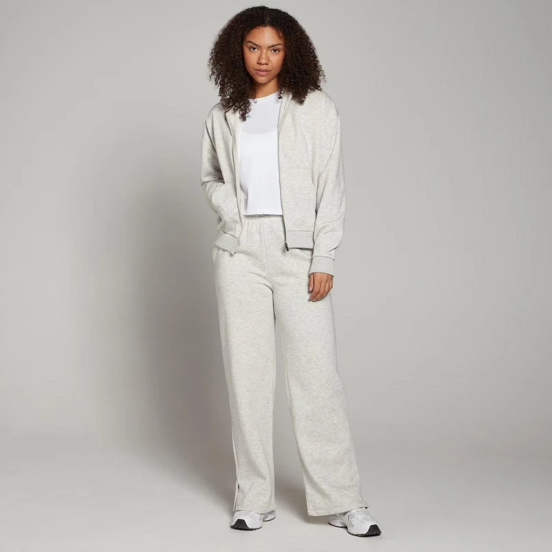 Image of MyProtein Performance Zipped Hoodie Grey Marl female 10 (S)