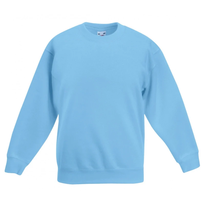 Image of Fruit Of The Loom SS801 boys's Children's sweatshirt in Blue