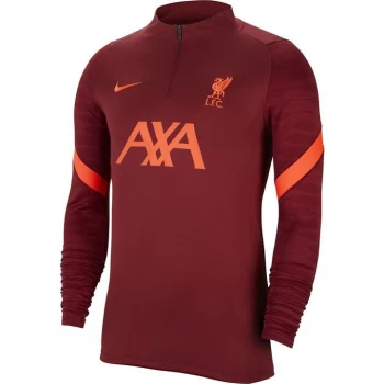 Image of Nike Liverpool Strike Drill Top 2021 2022 Mens - Red