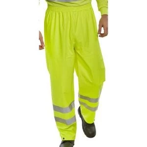 Image of BSeen Over Trousers PU Hi Vis Reflective M Saturn Yellow Ref PUT471SYM