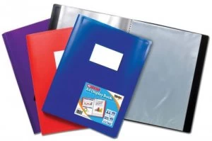 Image of Tiger A4 Flexi Disp Book Assorted 40 Pocket