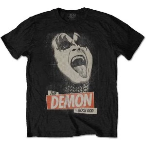 Image of KISS - The Demon Rock Unisex Medium T-Shirt - Black
