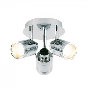 Image of Spa 3-Light Ceiling Light Fixture - Chrome