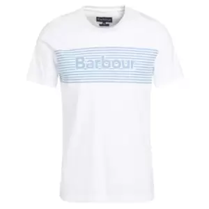 Image of Barbour Mens Coundon Graphic Tee White XXL