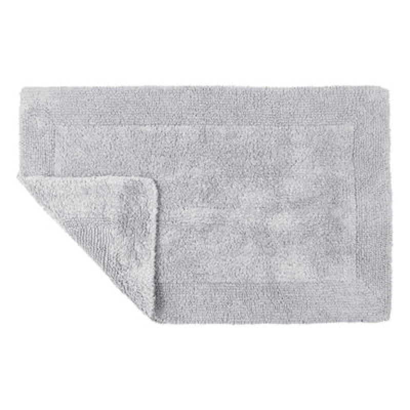 Image of Allure Bath Fashions Elegance Reversible Heavyweight Bath Mat - Dove Grey