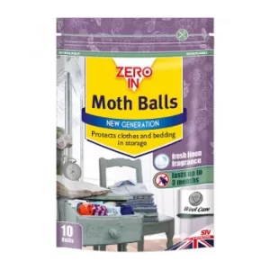Image of Zero In Moth Balls with Lavender Fragrance Kills Moths 10pc