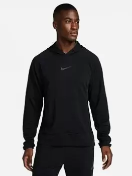 Image of Nike Train Pro Swoosh Pullover Hoodie - Black Size M Men