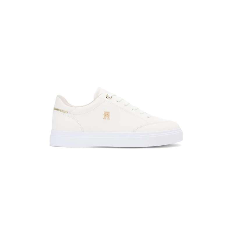 Image of Tommy Hilfiger Tommy Chic Monogram Cupsole Trainers Ecru female 5 (38)
