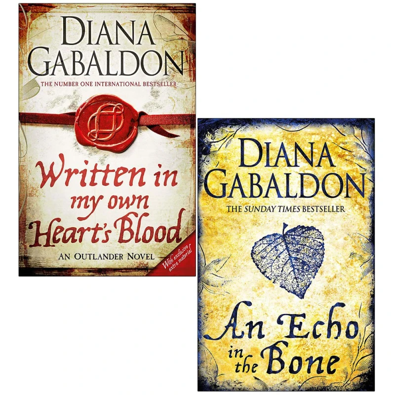 Image of Outlander Series 2 Books Set By Diana Gabaldon (Written in My Own Heart's Blood, An Echo in the Bone) Diana Gabaldon Books