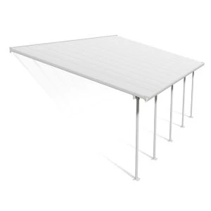Image of Palram - Canopia Feria White Non-Retractable Awning, (L)7.87M (H)3.05M (W)3.85M