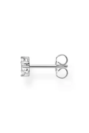 Image of Thomas Sabo Charm Club Charming Silver Baguette Stud Earrings H2186-051-14