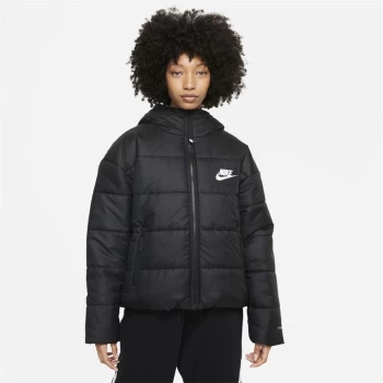 Image of Nike Sportswear Therma-FIT Repel Womens Jacket (Plus Size) - Black/White