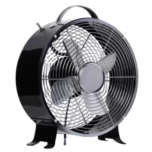 Image of Homcom 26cm Metal Fan, Black