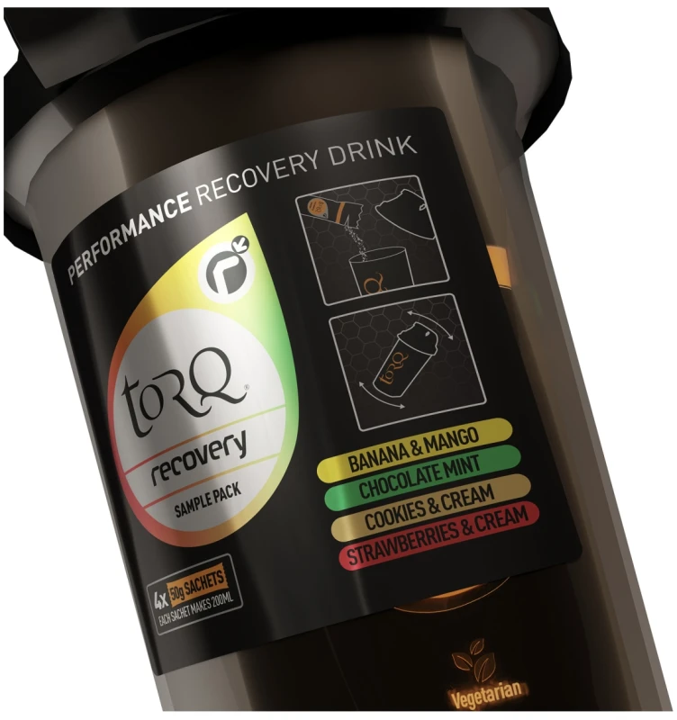 Image of TORQ Recovery Mixer Bottle Pack - 4 mixed flavours NO SIZE NO COLOUR
