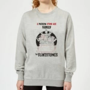 Image of The Flintstones Modern Stone Age Family Womens Sweatshirt - Grey - S
