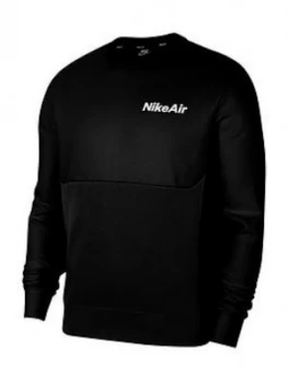 Image of Nike Sportswear Air Crew Sweat - Black