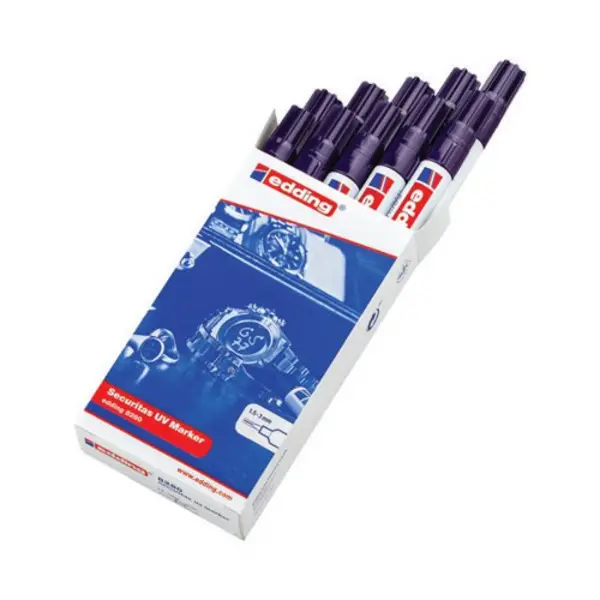 Image of Edding 8280 Securitas UV Marker Clear (Pack of 10) 4-8280100