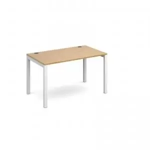 Image of Connex starter unit single 1200mm x 800mm - white frame and oak top