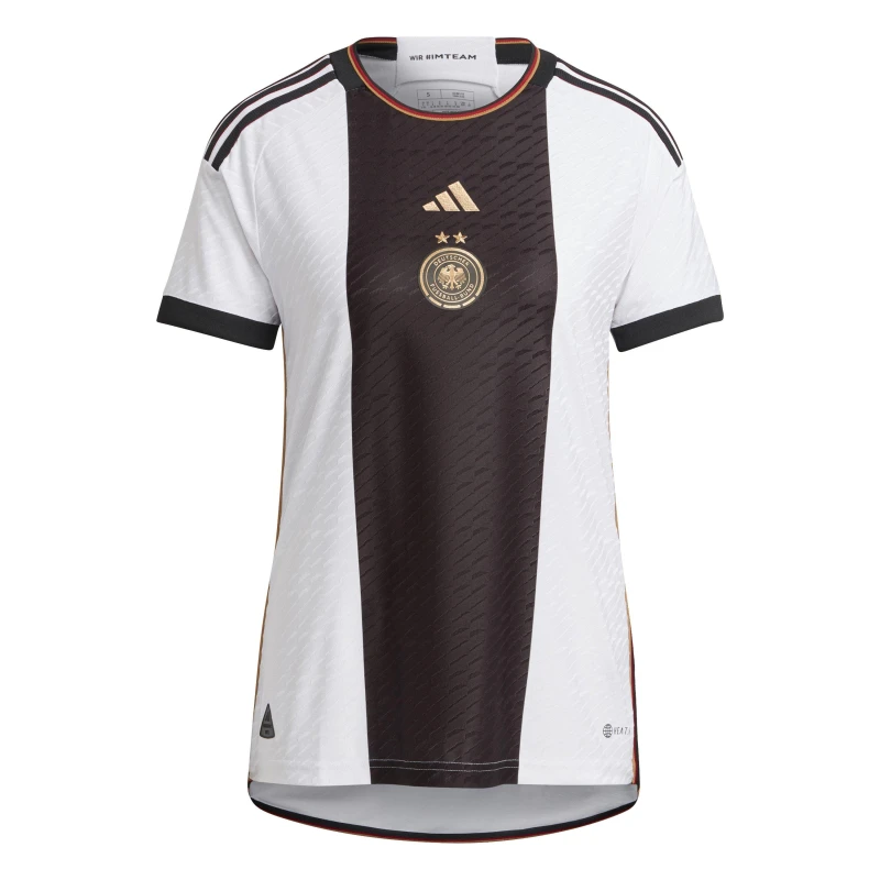 Image of adidas Womens adidas Germany Authentic Home Shirt 2022 White female 10 (S)
