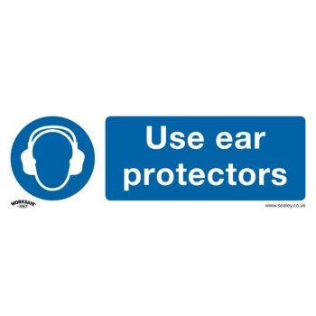 Image of Safety Sign - Use Ear Protectors - Rigid Plastic