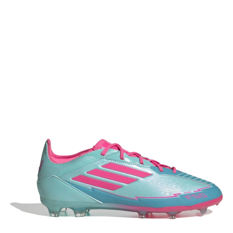 Image of adidas F50 Elite Childrens Firm Ground Football Boots Blue/Pink male C10 (28)