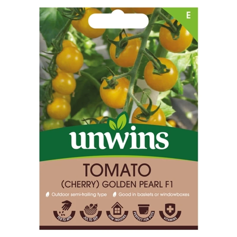 Image of Unwins Tomato (Cherry) Golden Pearl F1