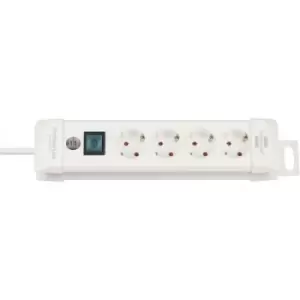 Image of Brennenstuhl 1952240100 Power strip (+ switch) 4x White PG connector