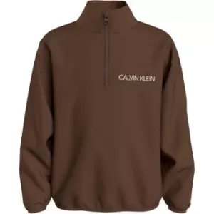 Image of Calvin Klein Zip Jumper - Brown