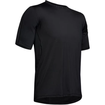 Image of Under Armour Rush Short Sleeve T Shirt Mens - Black