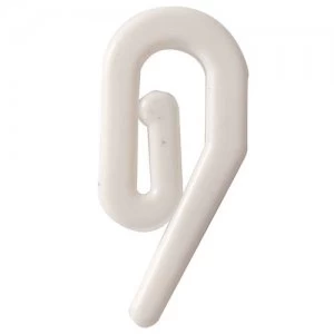 Image of Select Hardware Curtain Tape Hooks Plastic 80 Pack