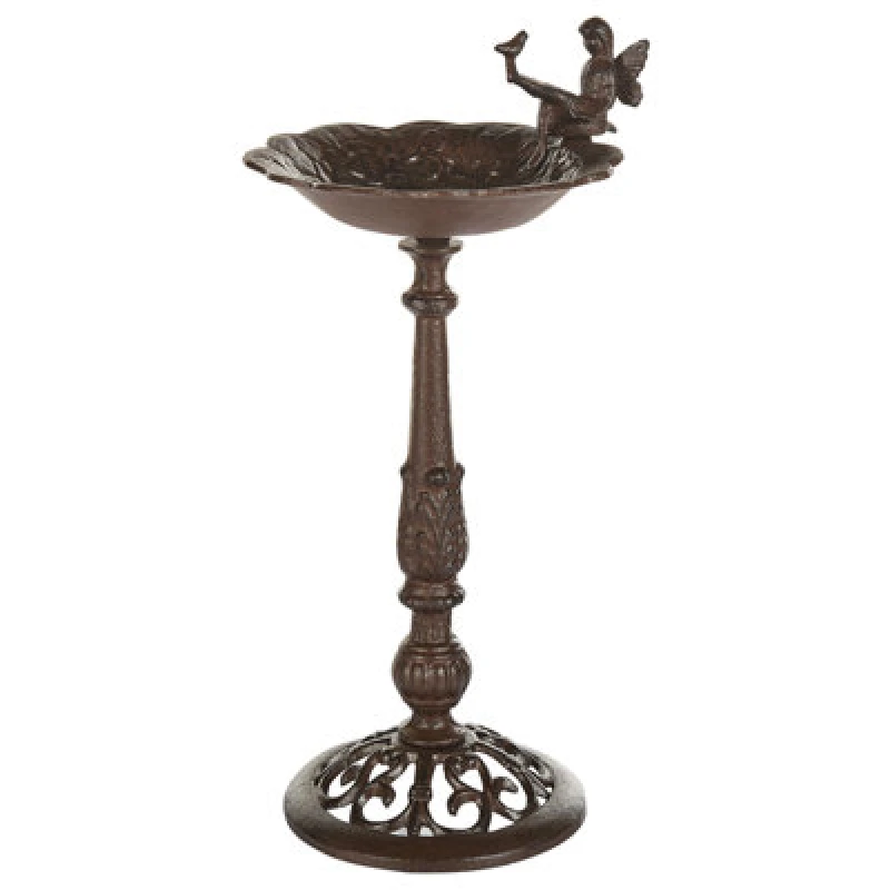 Image of Beliani Retro Bird Bath Lark Brown