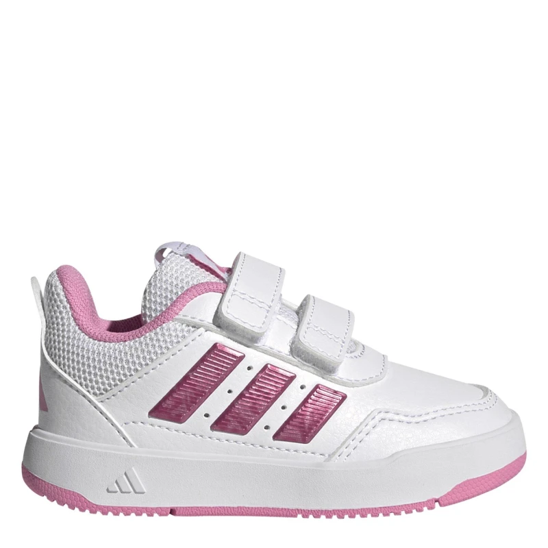 Image of adidas Tensaur Hook and Loop Shoes Infant Girls White/Pink female C6 (23)