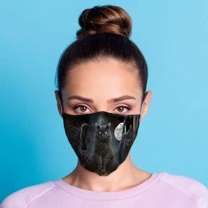 Image of Lisa Parker Halloween Black Cats Face Covering - Large
