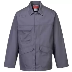 Image of Portwest FR35GRRM - sz M Bizflame Pro Jacket - Grey - Grey