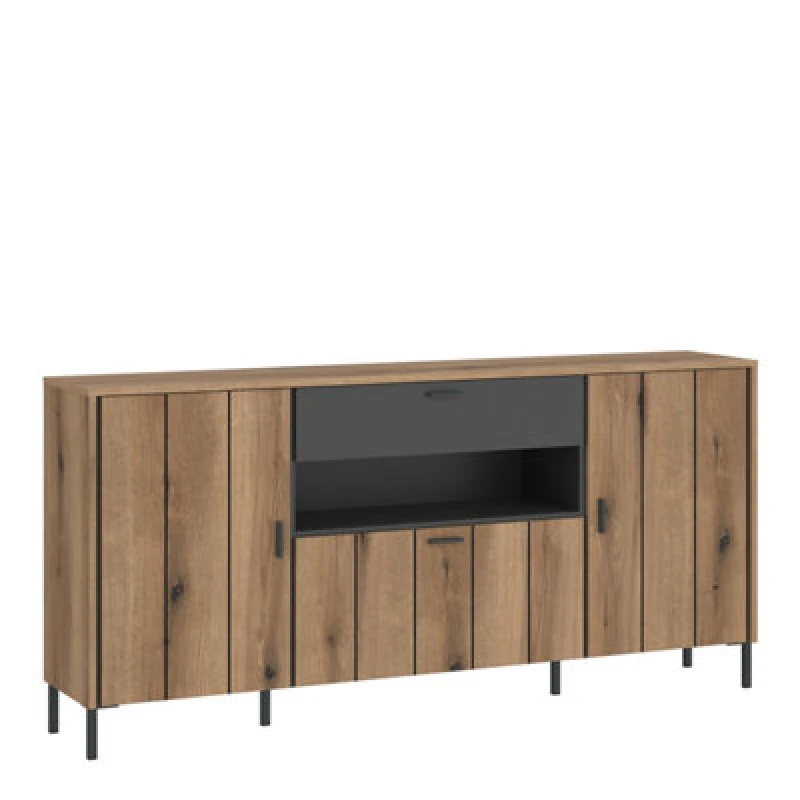 Image of Furniture To Go Arundel Sideboard 2 Door 1 Flap 1 Drawer In Oak/grey