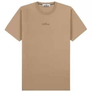 Image of Stone Island Abbreviation Three Print T-Shirt Dove Grey