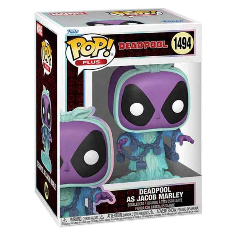 Image of AJ Toys & Books Funko Pop Plus: Deadpool Lit Classics - Deadpool Jacob Marley