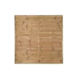 Image of 1.8m x 1.8m Pressure Treated Decorative Europa Plain Fence Panel - Pack of 5 (Home Delivery)