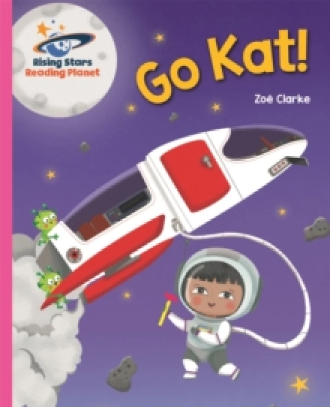 Image of Zoe Clarke Reading Planet - Go Kat! - Pink A: Galaxy Book Multi unisex