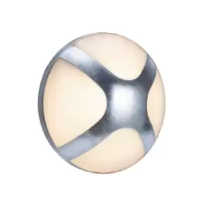 Image of Cross Outdoor Flush Wall Lamp Galvanized IP54 E27