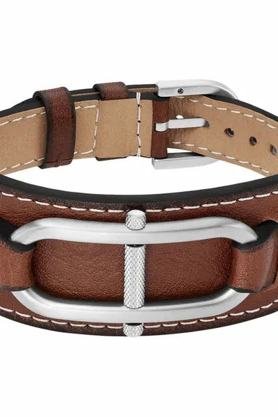 Image of Fossil Jewellery Gents Fossil Jewellery Heritage Bracelet JF04398040