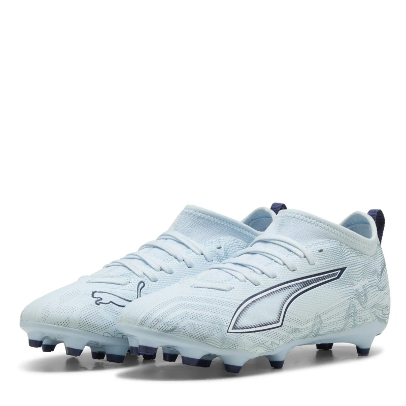Image of Puma Childrens PUMA Ultra 5 Match Firm Ground Football Boots Icy Blue male C13 (32)