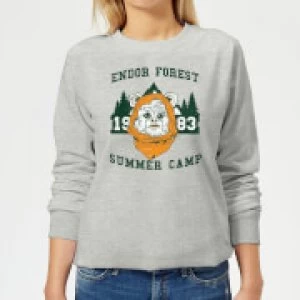 Image of Star Wars Endor Camp Womens Sweatshirt - Grey - 5XL
